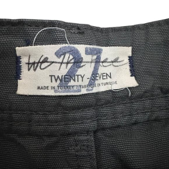 We The Free by Free People Charcoal Gray Flare Pants Size 27 Cotton Wide Leg - Picture 4 of 10